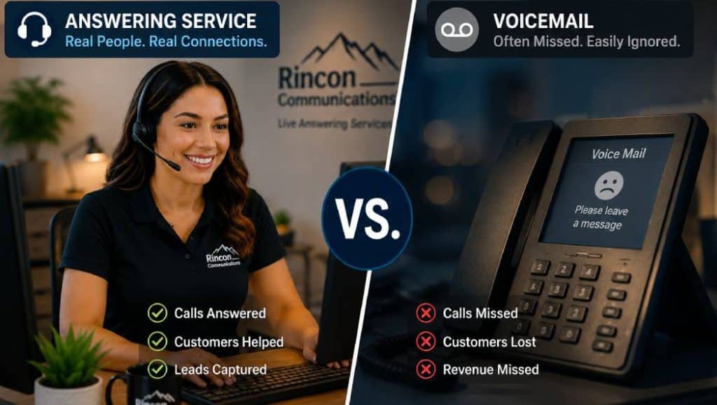 Answering service versus voicemail comparison for businesses