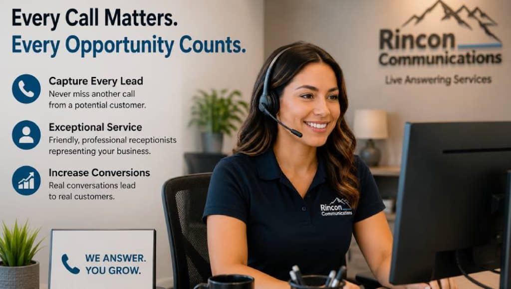 Live receptionist turning a missed call into a new customer