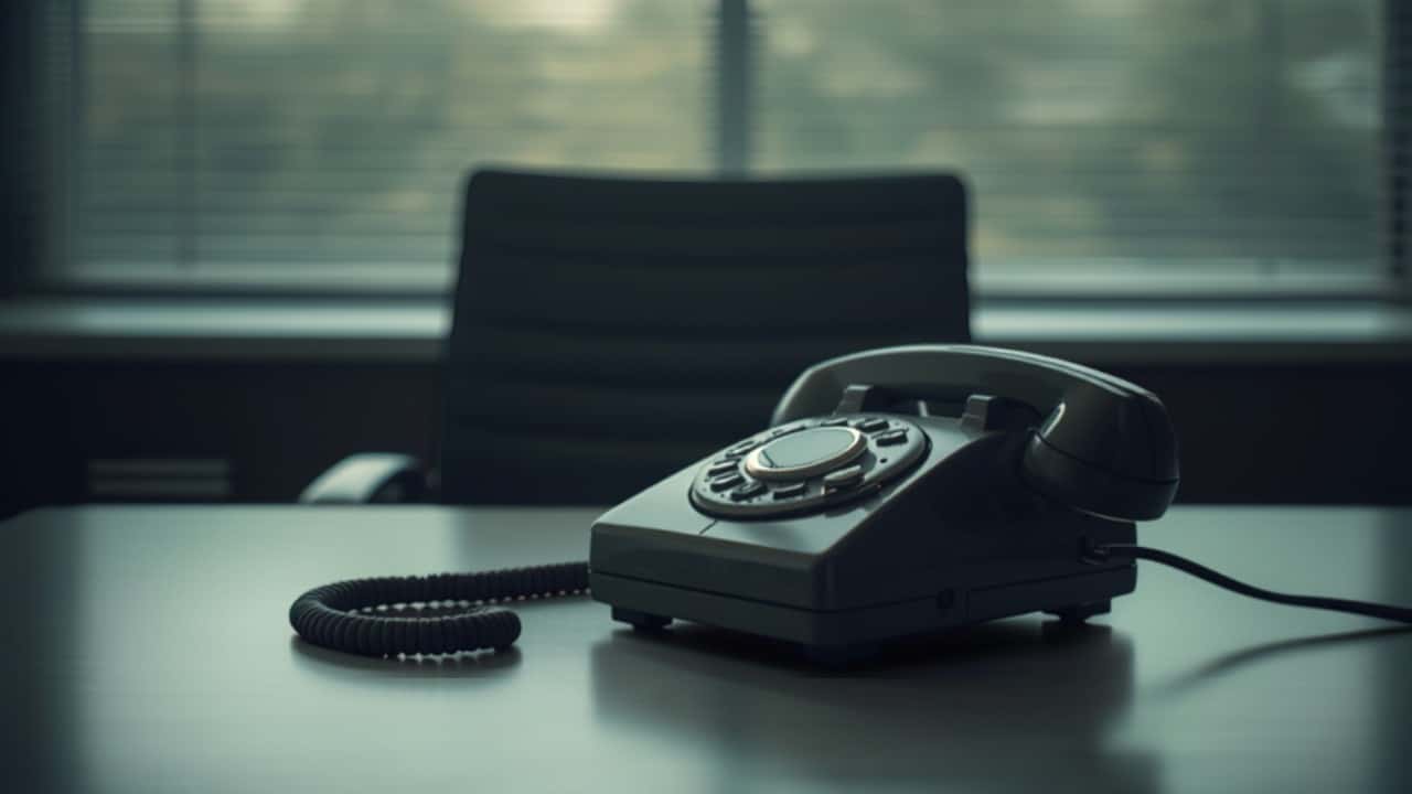 Unanswered ringing telephone on an office desk — how missed calls hurt revenue