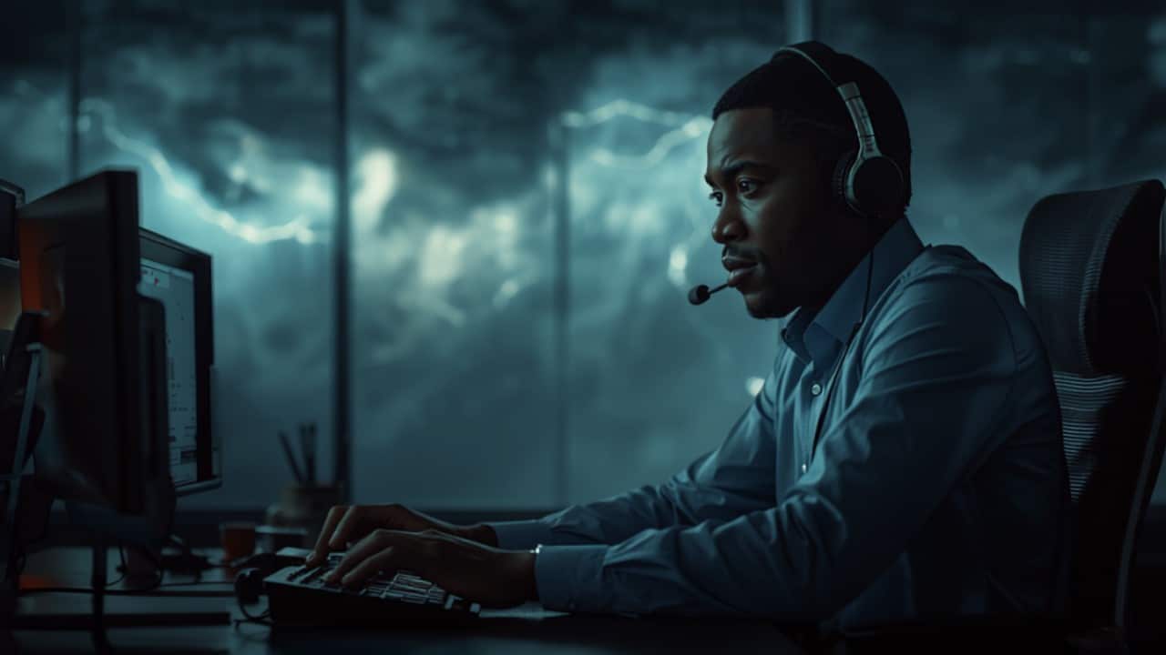 Overnight agent providing disaster recovery communications