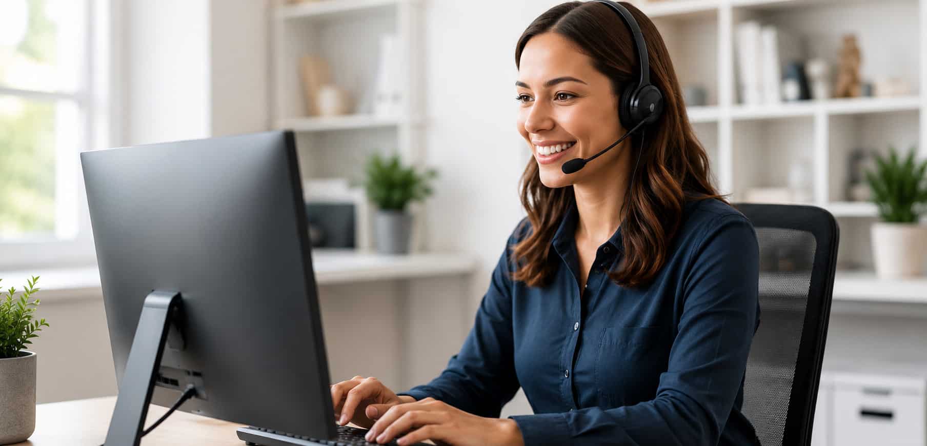 Paging service – live operator answering a business call